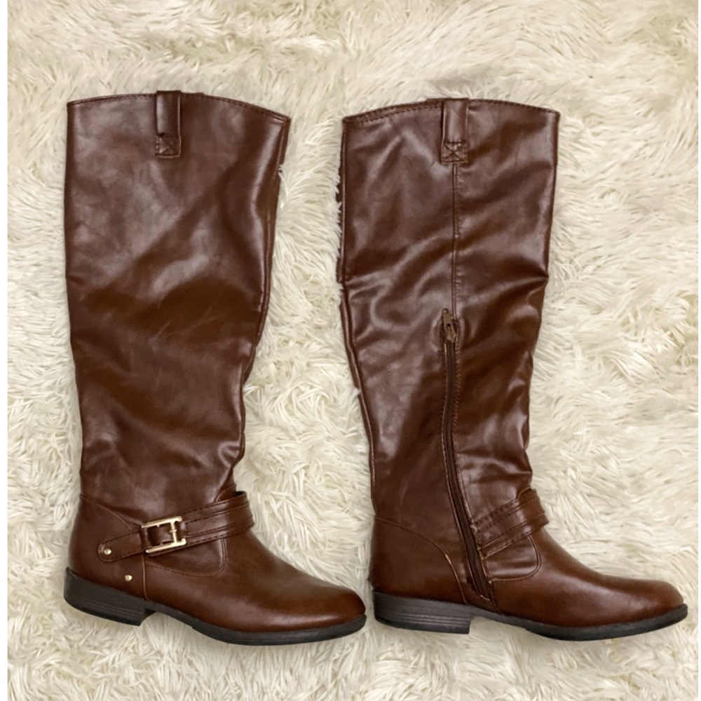 Charlotte Russe Brown Leather Boots